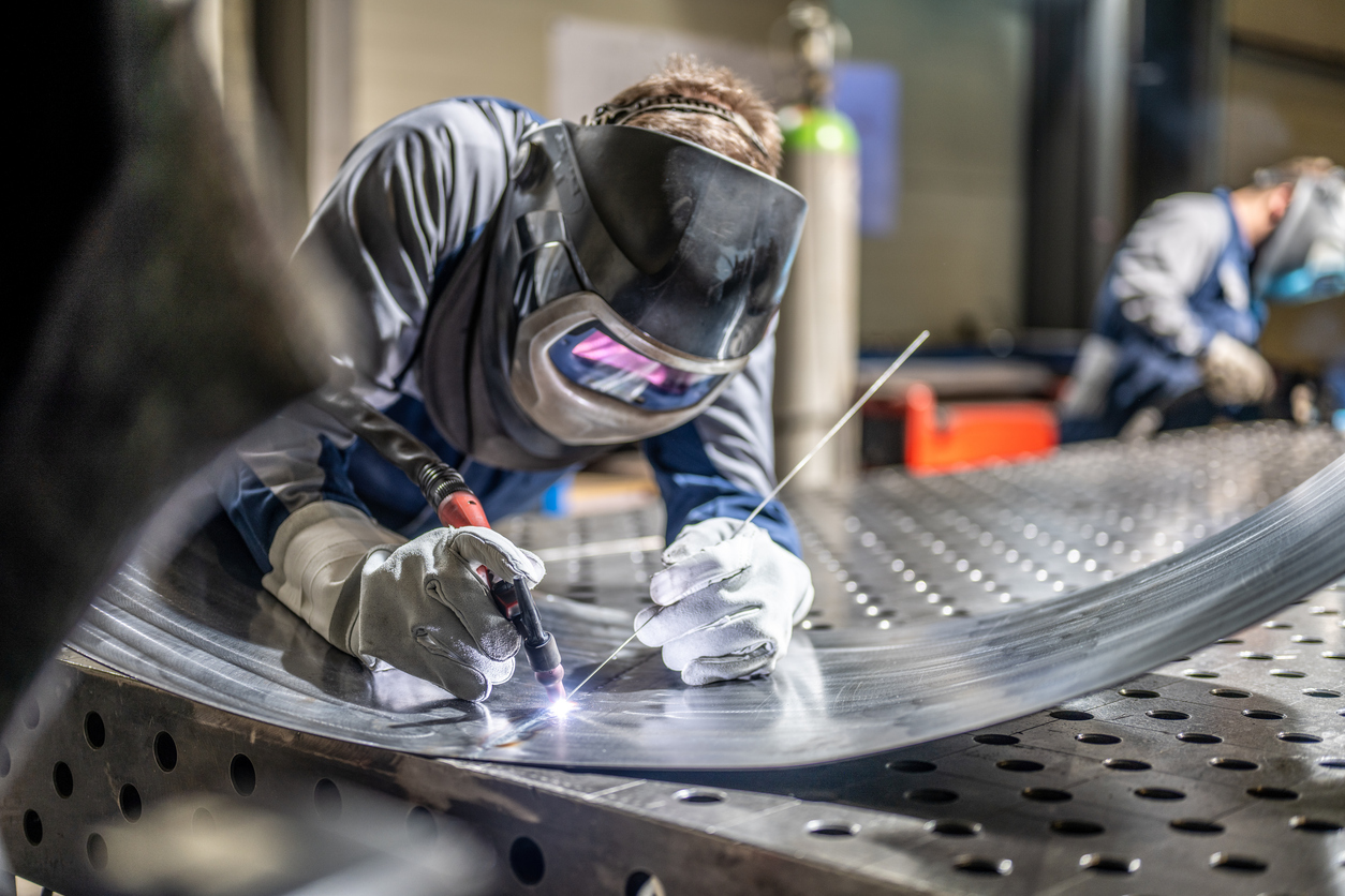 Welder Welding Sheet Metal