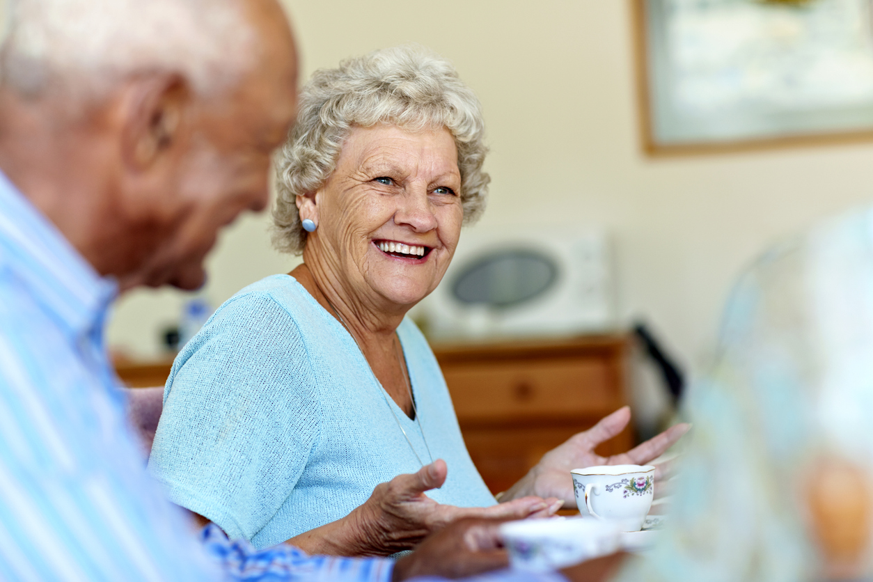 Senior Woman Spending Leisure Time With Friends