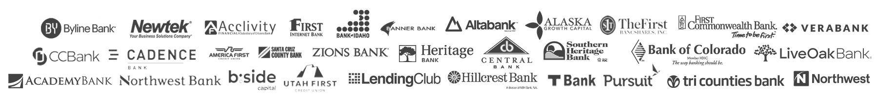 Peak Business Valuation SBA Lenders We Work With